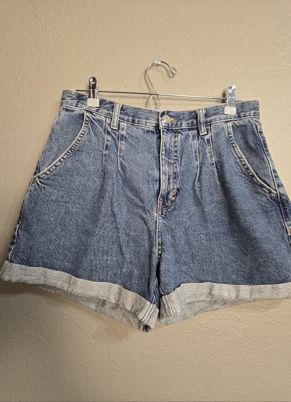 Topshop Blue Denim Jean Shorts